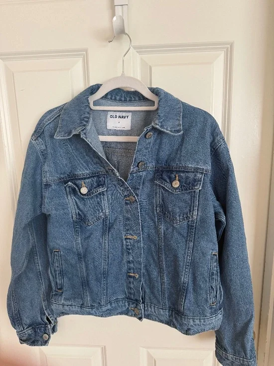 old navy denim childs jacket light denim zize small