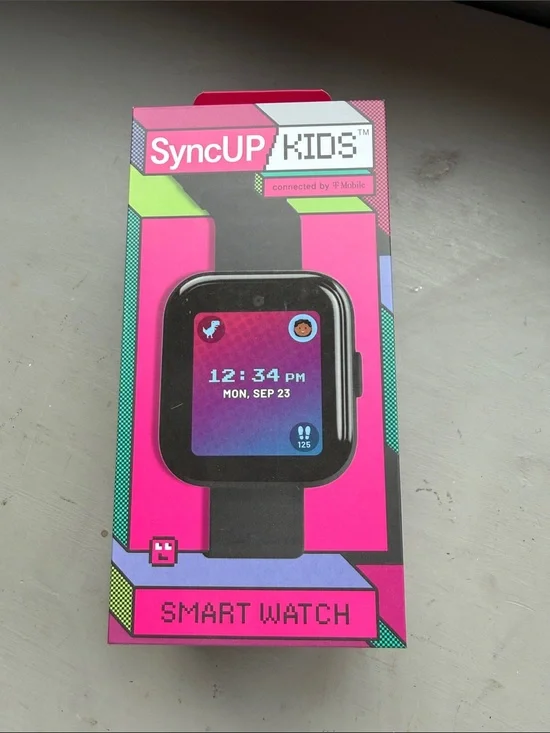 Black Smartwatch - Pink Box