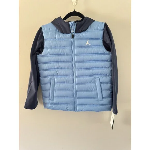 Boy’s Jordan Jumpman Synthetic Fill Puffer Coat Legend Blue Sz M (10-12) Yrs NWT