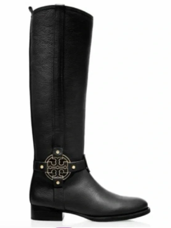 Tory Burch Amanda Leather Riding Boots