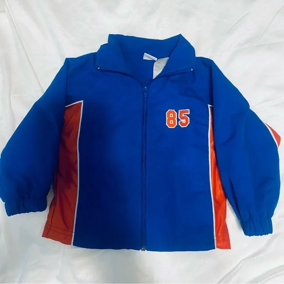 Vintage Athletic Works Kids Jacket - Blue and Orange