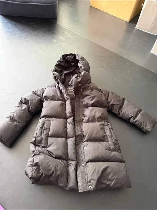 Crewcuts Hooded Puffer Coat in black