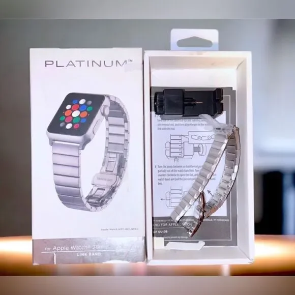 Platinum - Apple Watch Band l Stainless Steel l NIB l