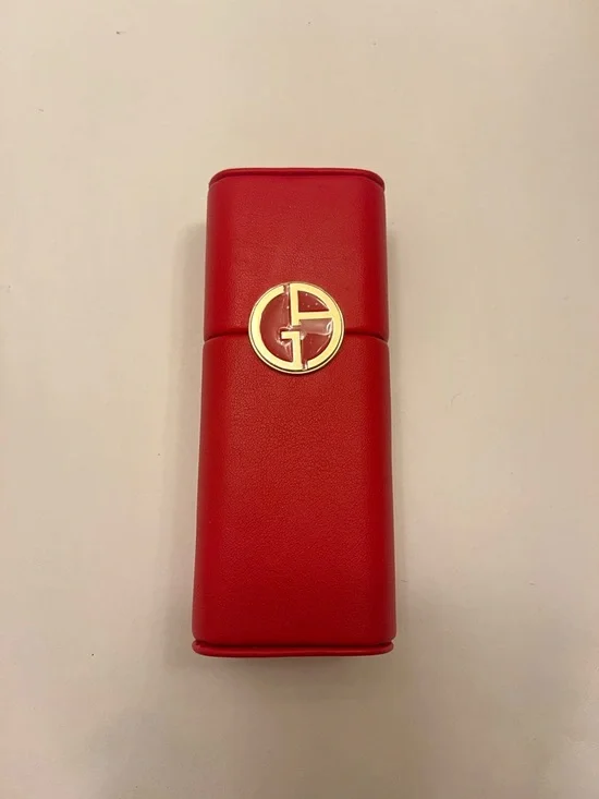 New Giorgio Armani Beauty Vanity Holder Box‎ Lipstick Holder Leather Case