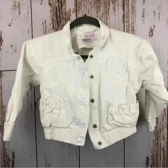 Vintage Tuff & Sweet, Girls Jean Jacket, size 4. Lace. In excellent condition!