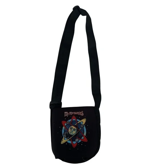 McMenamins Atom Growler Bag Black Neoprene Insulated Carrier‎ Adjustable Strap