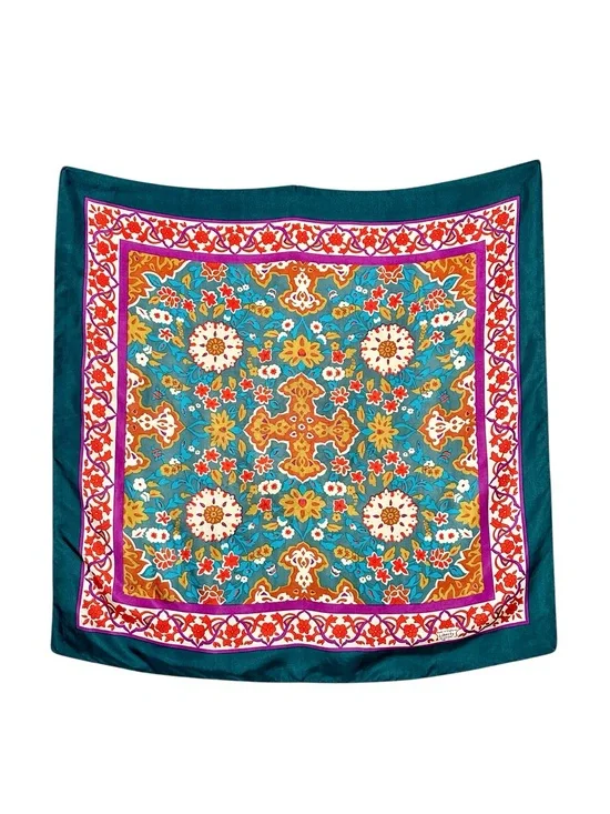LIBERTY of LONDON VINTAGE Silk Persian Mosaic Printed Scarf