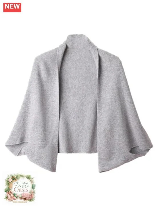 Womens Shawls Wraps Poncho Cape Cardigan Open Front Blanket Sweater Warm Coat