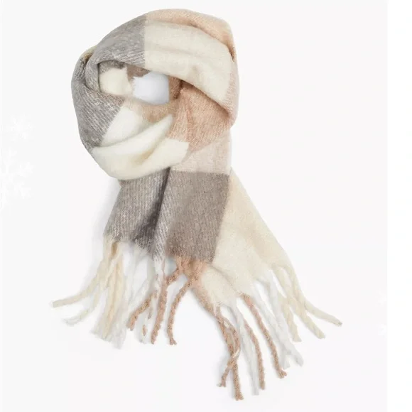 Lane Bryant | Multi Color Neutral Cozy Scarf, NWT
