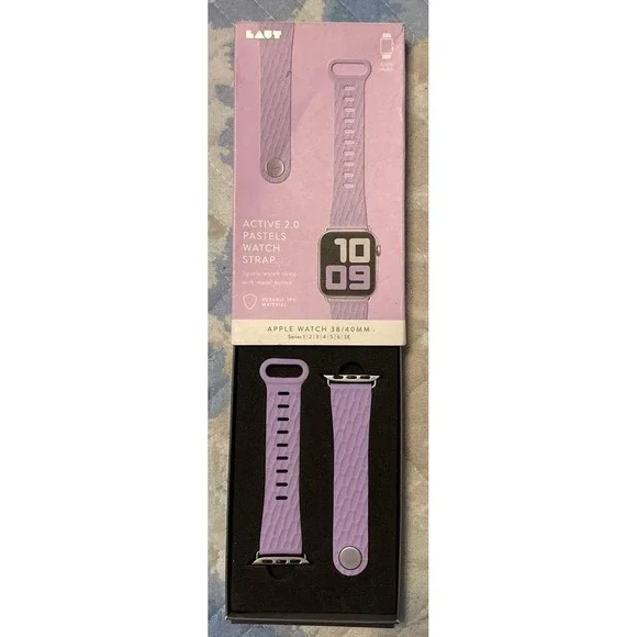 NEW Active 2.0 Pastels Purple Silicone Band for Apple Watch 38mm/40mm/41mm