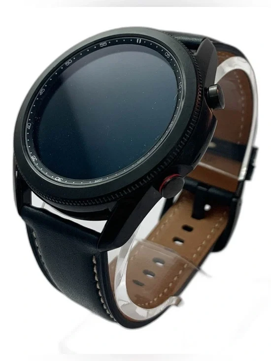 Samsung Galaxy Watch 3 - Black Smartwatch with Black/Brown Leather Band