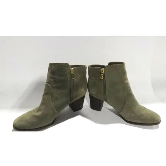 Tory Burch Ankle Boot Olive Green Women's Size 10.5 M