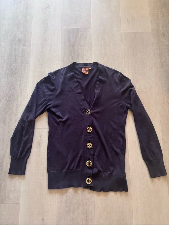 Tory Burch Navy Cardigan