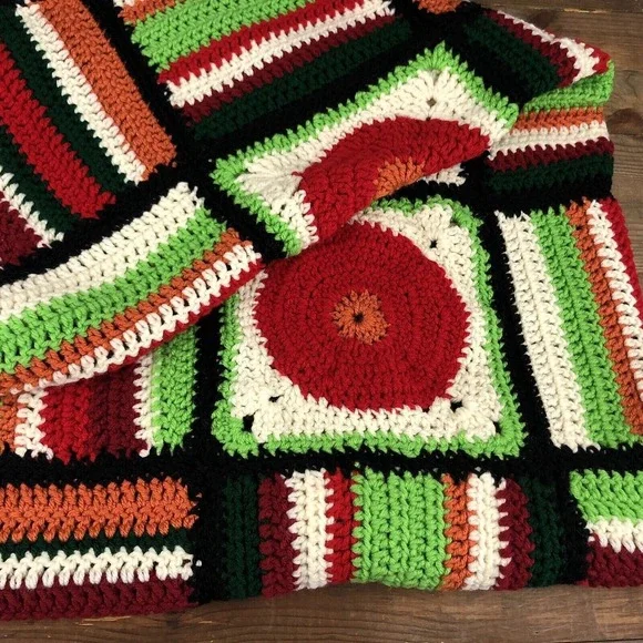 Crocheted Afghan Throw Blanket 43